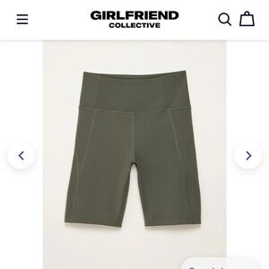 Girlfriend Collective Thyme High-Rise Bike Shorts M